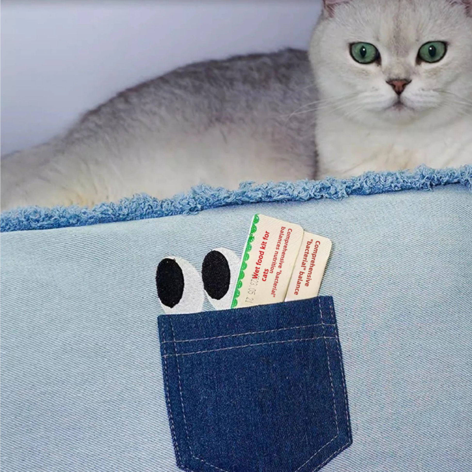 DenimFold Convertible Pet Sofa