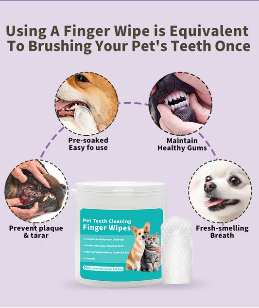 FreshBite Pet Finger Wipes