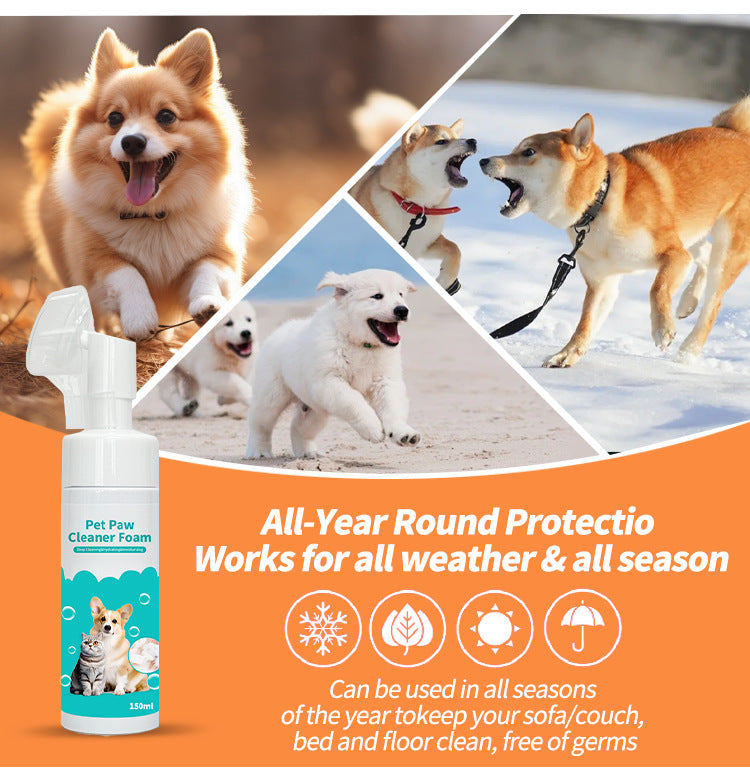 No-Rinse Foaming Pet Paw Cleanser