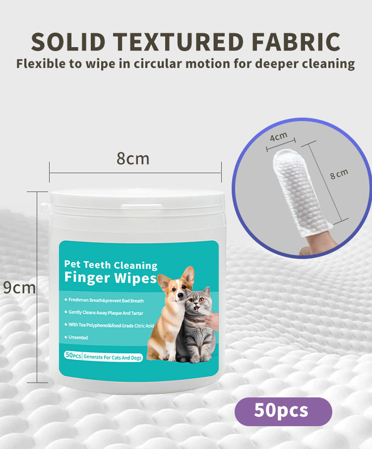 FreshBite Pet Finger Wipes